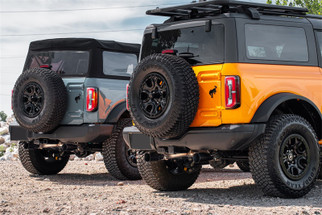 Corsa 21-25 Ford Bronco 2.7L 2-Door 2.75in Cat-Back Dual Rear Exhaust w/4in Straight-Cut Polish Tips