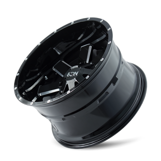 ION Type 141 18x9 / 8x180 BP / 18mm Offset / 124.1mm Hub Gloss Black Milled Wheel