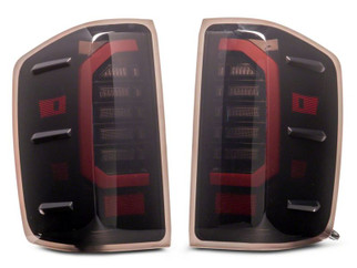 Raxiom 14-18 Chevrolet Silverado 1500 Axial Series LED Tail Lights- Black Housing (Smoked Lens)