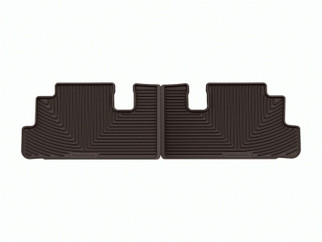 WeatherTech 22-23 Infiniti QX60 / Nissan Pathfinder Rear Rubber Mats - Cocoa