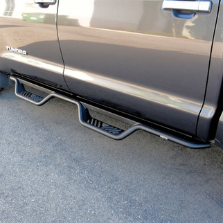 Westin 07-21 Toyota Tundra CrewMax Outlaw Drop Nerf Step Bars - Textured Black