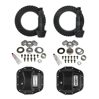 Yukon Gear Stage 2 Jeep JL/JT Re-Gear Kit w/Covers & D44 Front & Rear in a 5.13 Ratio