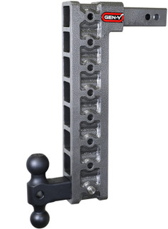 Gen-Y Mega Duty 2in Shank 17.5in Drop 10K Hitch w/GH-031 Dual-Ball w/GH-0100 Stabilizer Kit