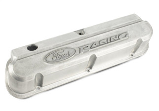 Ford Racing Slant Edge Valve Covers w/Ford Racing Logo - Bare