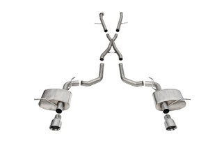 Corsa 2021-2025 Dodge Durango SRT Hellcat Cat-Back 2.75in Dual Rear Exit Xtreme 4.5in Polished Tips