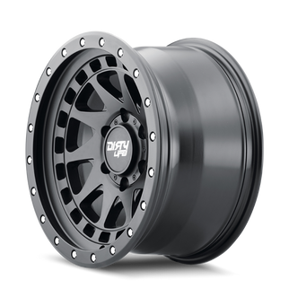 Dirty Life 9311 Enigma Pro 17x9/5x127 BP/-38mm Offset/71.5mm Hub Matte Black Wheel - Beadlock