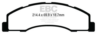 EBC 08-14 Ford Econoline E150 4.6L Extra Duty Front Brake Pads
