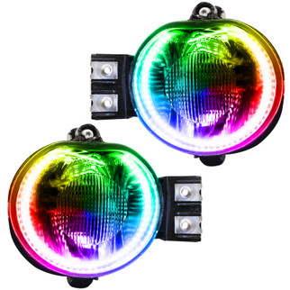 Oracle Dodge Ram 02-05 LED Fog Halo Kit - ColorSHIFT