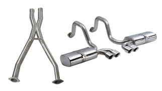 CORSA 97-04 Corvette C5 Sport 2.5 Cat-Back Exhaust System 4in Twin Tips