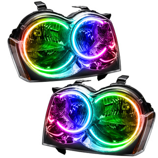 Oracle 05-07 Jeep Grand Cherokee SMD HL (Non-HID) - ColorSHIFT w/ BC1 Controller