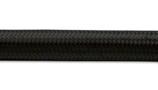 Vibrant -6 AN Black Nylon Braided Flex Hose (50 foot roll)