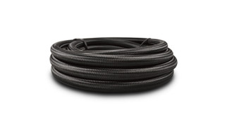 Vibrant -6 AN Black Nylon Braided Flex Hose (50 foot roll)