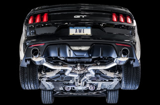 AWE Tuning S550 Mustang GT Cat-Back Exhaust - Touring Edition (Chrome Silver Tips)