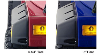 Bushwacker 97-06 Jeep TJ Max Pocket Style Flares 4pc - Black