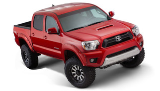 Bushwacker 12-15 Toyota Tacoma Fleetside Pocket Style Flares 4pc 73.5in Bed - Black