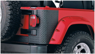 Bushwacker 97-06 Jeep Wrangler Trail Armor Rear Corners - Black