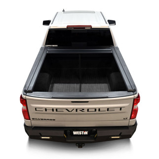 Westin 19-26 GM Silverado/Sierra 1500 5ft 8in Bed Manual Retractable Tonneau Cover - Black