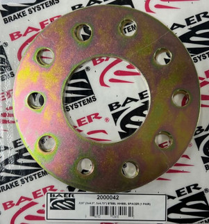 Baer Brakes .125in 5x4.50/4.75 Zinc-Coated Steel 5-Lug Wheel Spacers - Set of Two