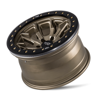 Dirty Life 9303 DT-1 17x9 / 6x139.7 BP / -12mm Offset / 106mm Hub Satin Gold Wheel - Beadlock