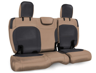 PRP 2018+ Jeep Wrangler JLU/4 door Rear Bench Cover with Cloth Interior - Black/Tan