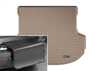 WeatherTech 2019+ Hyundai Santa Fe Cargo With Bumper Protector - Tan