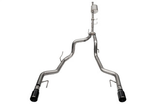 Corsa 2021-2025 Ford F-150 SuperCrew/5.5ft Bed 3.5L V6 Sport Cat-Back Dual Rear Exit-Black PVD