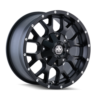 Mayhem 8015 Warrior 20x10 / 8x180 BP / -25mm Offset / 124.1mm Hub Matte Black Wheel