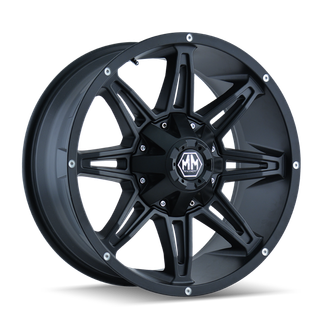 Mayhem 8090 Rampage 17x9 / 5x127 BP / 18mm Offset / 87mm Hub Matte Black Wheel