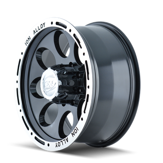 ION Type 174 16x8 / 6x139.7 BP / -5mm Offset / 106mm Hub Black/Machined Wheel