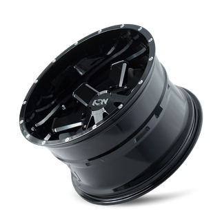 ION Type 141 17x9 / 6x120 BP / 18mm Offset / 78.1mm Hub Gloss Black Milled Wheel