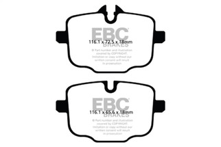EBC Racing 2021+ BMW M3/M4 / 2023+ BMW M2 (G80/G82/G87) RP-1 Race Rear Brake Pads