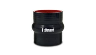 Vibrant Silicone Hump Hose Coupler 3.125in ID x 3.00in Long - Black