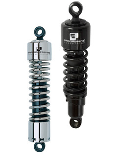 Progressive Harley-Davidson 412 Series Shocks 12.6in - Chrome