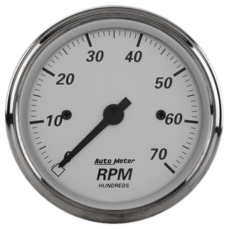 AutoMeter Gauge Fuel Level 2-1/16in. 0 Ohm(e) to 30 Ohm(f) Elec American Platinum