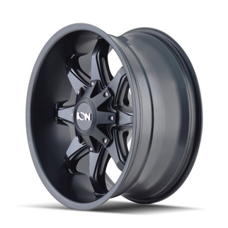 ION Type 181 17x9 / 5x114.3 BP / -12mm Offset / 87mm Hub Satin Black/Milled Spokes Wheel