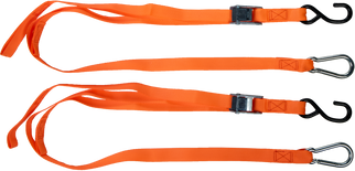 1" X 6' Tie-down Orange 2/pk
