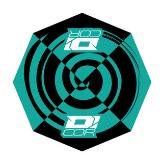 D'cor Umbrella Teal/black