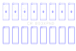 King Engine Bearings Chevrolet SBC 265ci/283ci/327ci Performance Rod Bearing Set