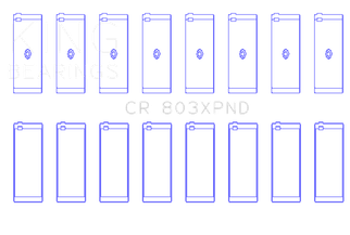 King Engine Bearings Chevrolet SBC 265ci/283ci/327ci Performance Rod Bearing Set