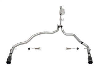 Corsa 2021-2025 Ford F-150 SuperCab/6.5ft Bed 3.5L V6 Sport Cat-Back Dual Rear Exit-Black PVD