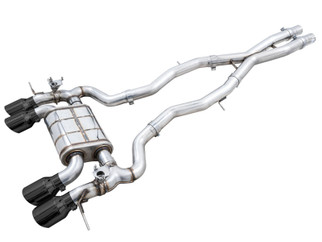 AWE Tuning SwitchPath Cat-Back Exhaust for BMW G8X M3/M4 - Diamond Black Tips