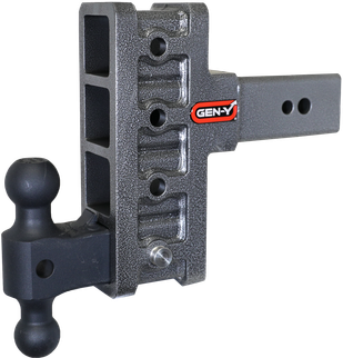 Gen-Y Mega Duty 3in Shank 6in Offset Drop 3.5K TW 32K Hitch w/GH-0161 Dual-Ball