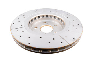 DBA 15-18 Lexus NX200t Front Drilled & Slotted Street Series Rotor