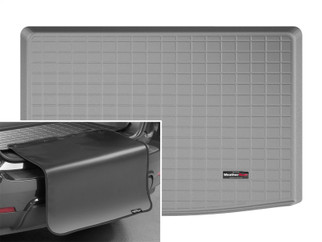 WeatherTech 2021+ Chevrolet Suburban Cargo With Bumper Protector - Grey