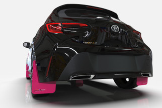 Rally Armor 18-23 Subaru Crosstrek Pink Mud Flap BCE Logo