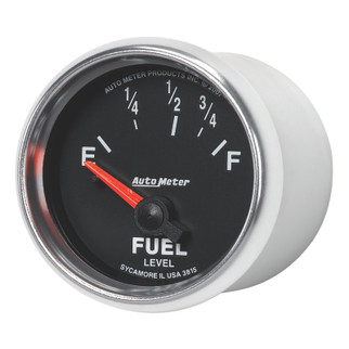 AutoMeter Gauge Fuel Level 2-1/16in. 73 Ohm(e) to 10 Ohm(f) Elec Gs