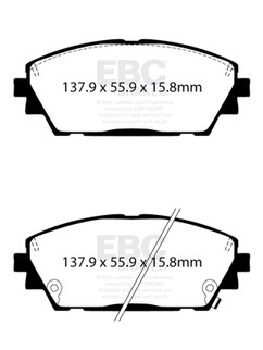 EBC 2019+ Mazda 3 (BP) 2.5L Greenstuff Front Brake Pads