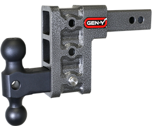 Gen-Y Mega Duty 2in Shank 5in Drop 1.5K TW 10K Hitch w/GH-031 Dual-Ball