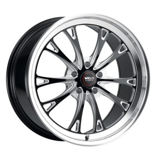 Weld S157 18X10 Belmont Drag 5X120 ET45 BS7.25 Gloss Black MIL Dia 78.1