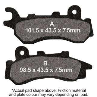 Brake Pads Sfa723 Organic Scooter